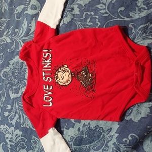 Infant Peanuts onesie Pigpen NB